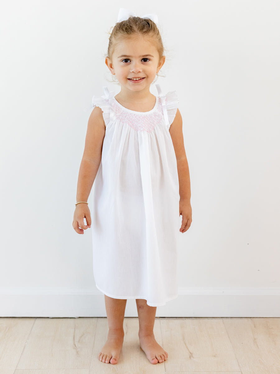 White cotton smock clearance dress