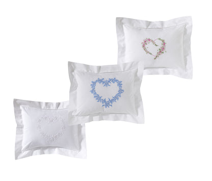 Boudoir Pillow Cover, Heart (White)