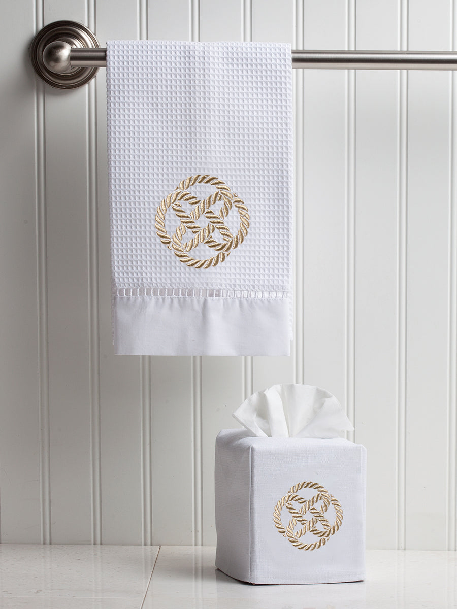 Guest Towel, Waffle Weave, Sailor's Knot (Beige)