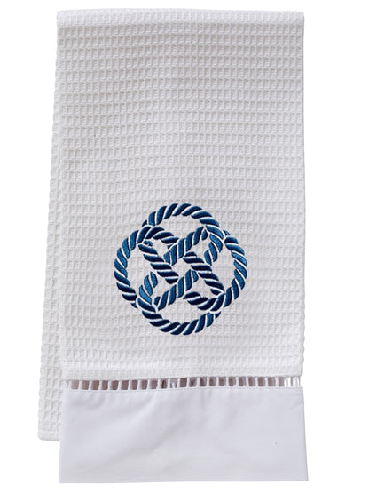 Guest Towel, Waffle Weave, Sailor's Knot (Navy)