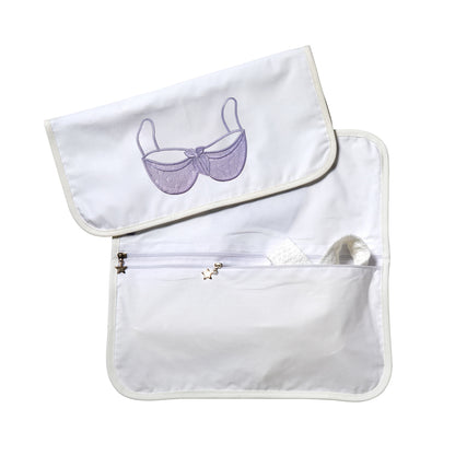 Travel Lingerie Bag, Cotton Percale, Bra & Undies