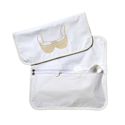 Travel Lingerie Bag, Cotton Percale, Bra & Undies