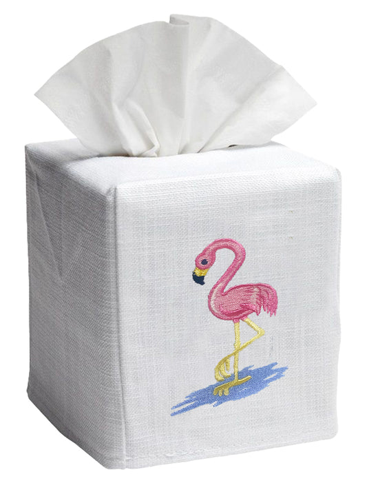 Tissue Box Cover - Flamingo