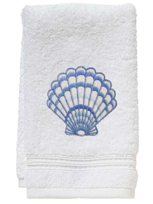 Guest Towel, Terry, Clam (Blue)