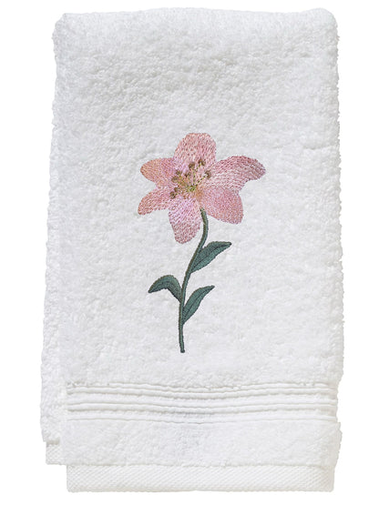 Guest Towel, Terry, Starburst Lily