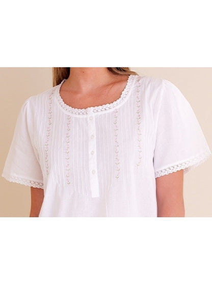 Lynn White Cotton Nightgown