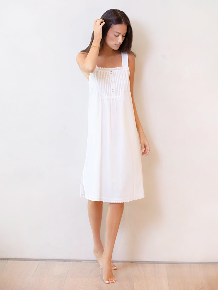 Everly White Cotton Nightgown *New Style*