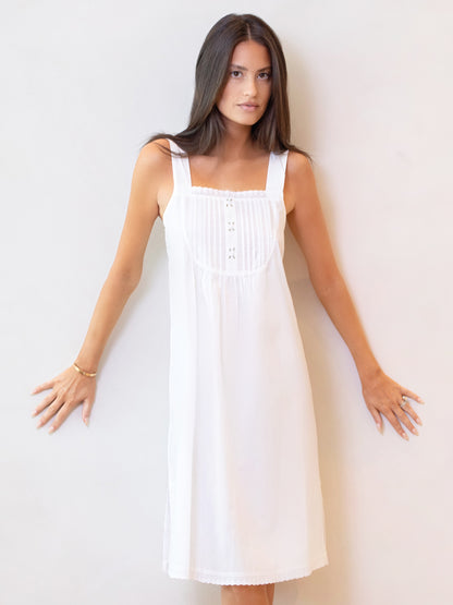 Everly White Cotton Nightgown *New Style*