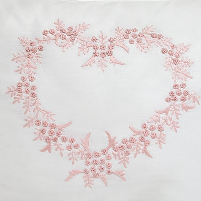 Boudoir Pillow Cover, Heart (Pink)