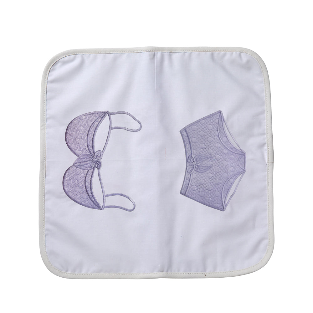 Travel Lingerie Bag, Cotton Percale, Bra & Undies