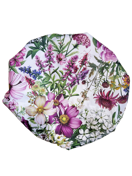 Shower Cap, Pansies (Purple)