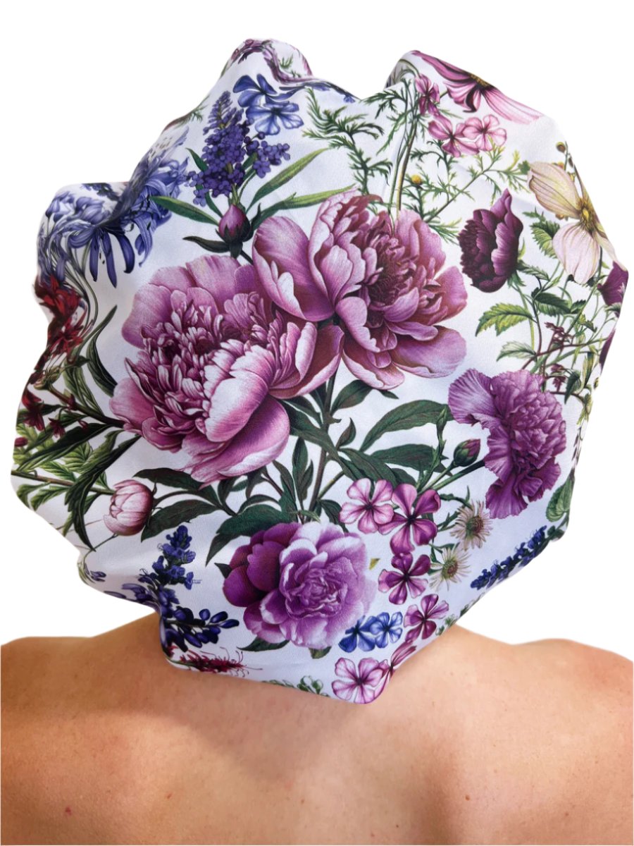 Shower Cap, Pansies (Purple)