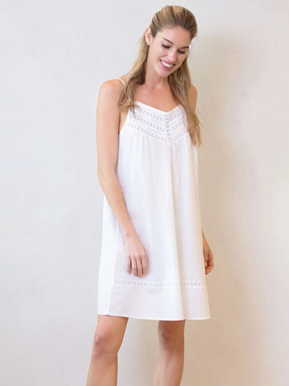 Scarlett White Cotton Nightgown