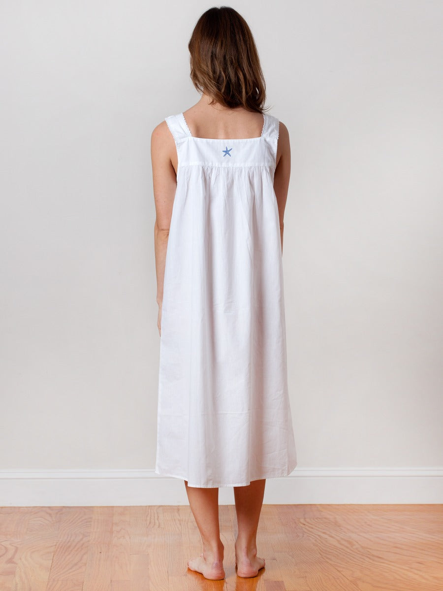 Girls white shop cotton nightgown