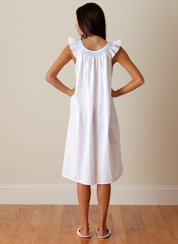 Girls white shops cotton nightdress