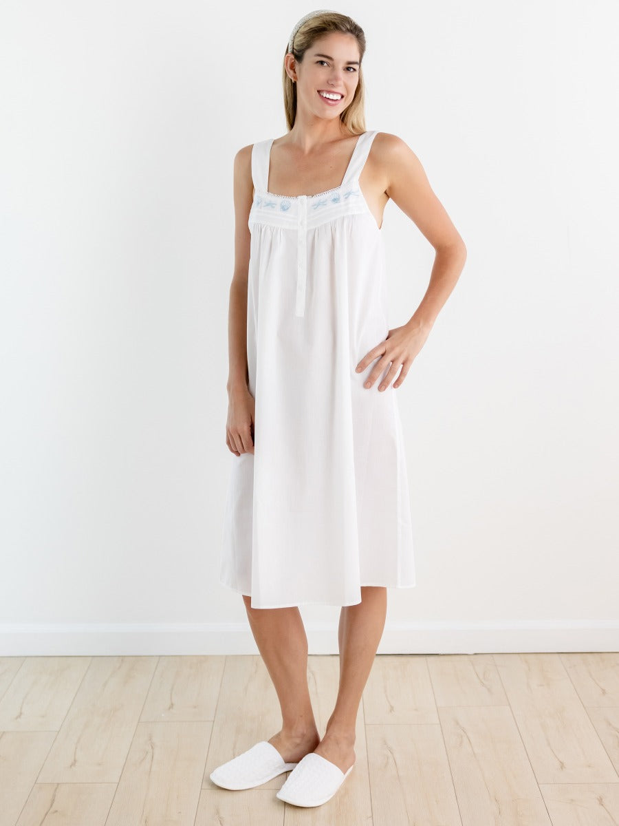 Ladies best sale sleeveless nightwear